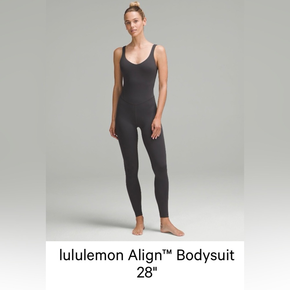 Lululemon Align Bodysuit 28’ size 8 in Graphite Grey